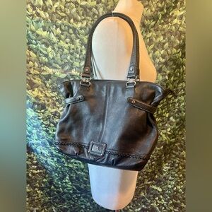 EUC The Sak black leather hobo bag
